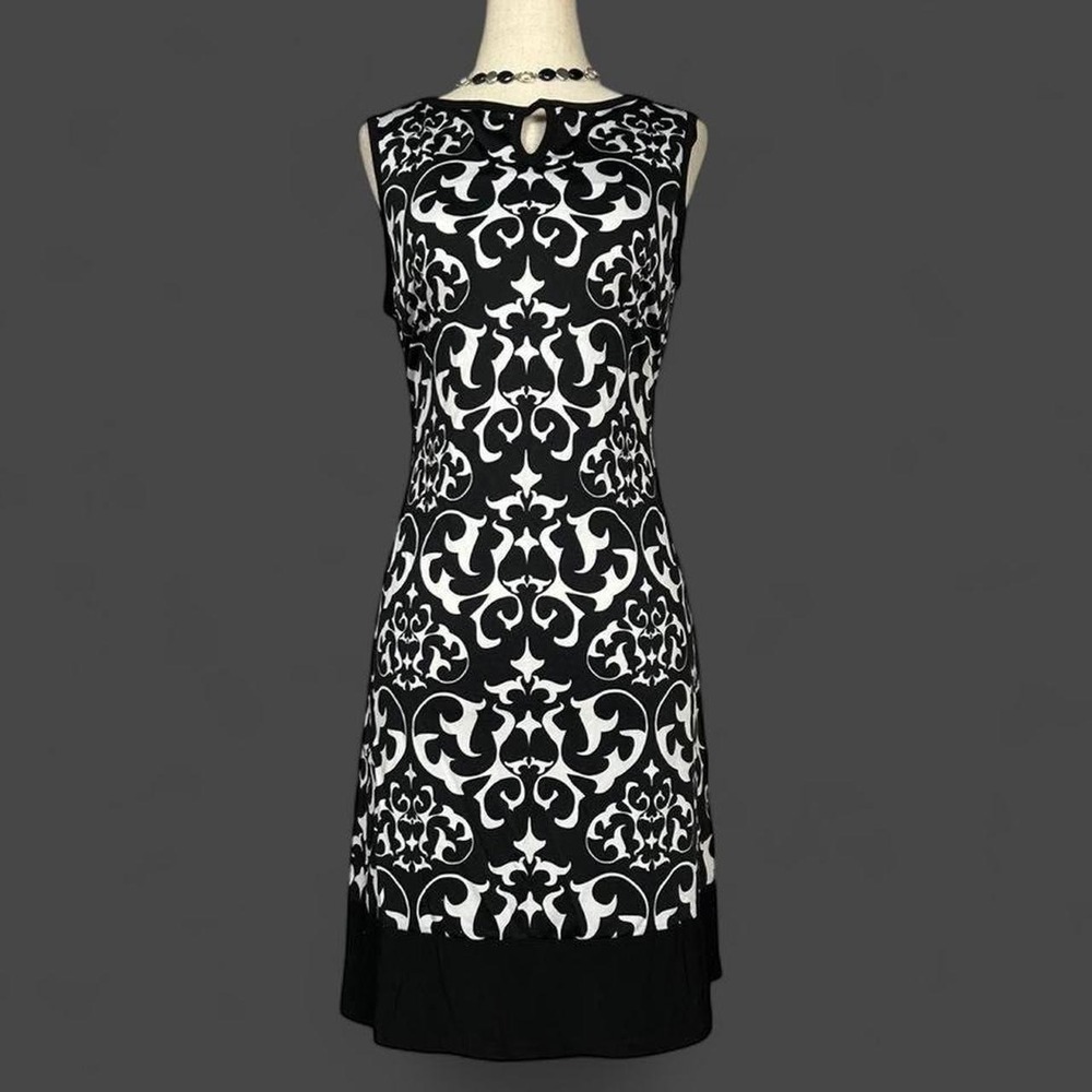 Vintage Y2K Floral Damask Grunge Bodycon Pencil Dress Womens S Goth Alt Witchy